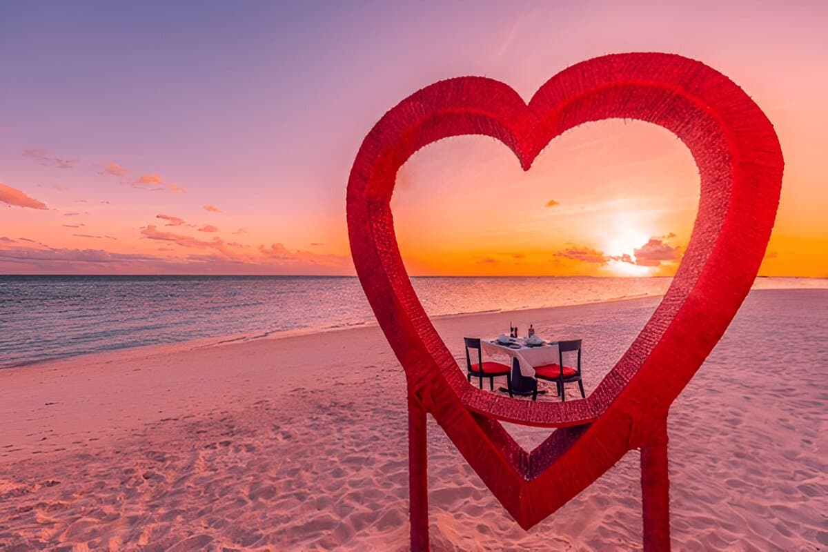 Romantic Dinner at Maldives