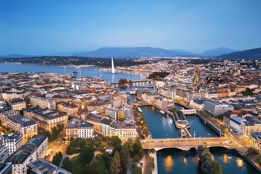Cities in Switzerland i Geneva